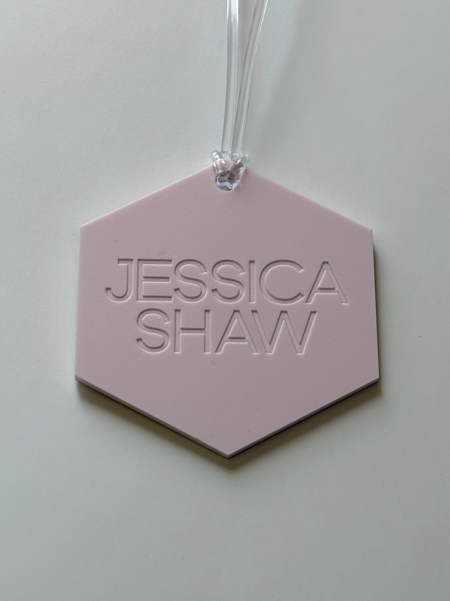 Personalized Matte Acrylic Backpack Tags