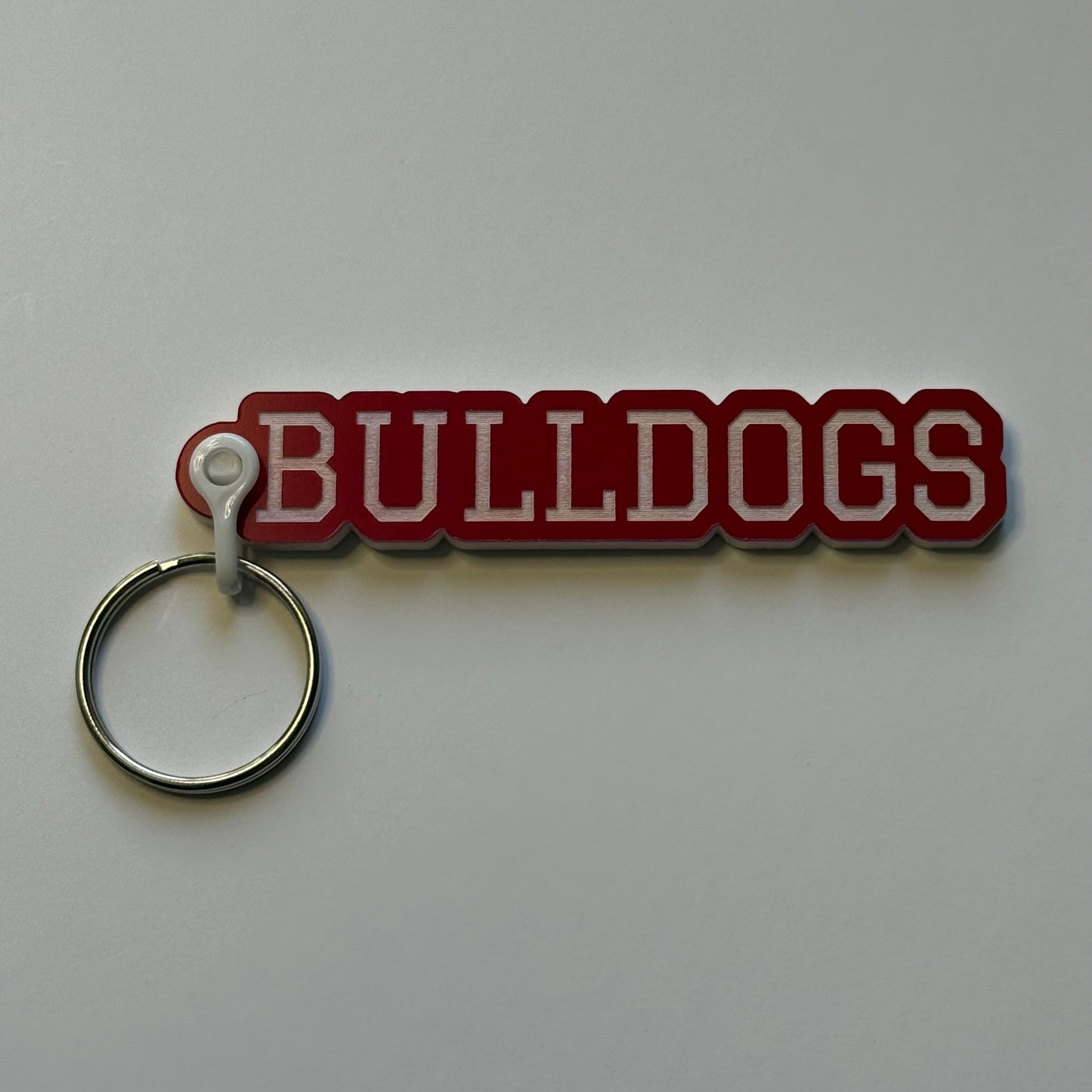 Personalized School Mascot Keychains – Custom Two-Tone Acrylic