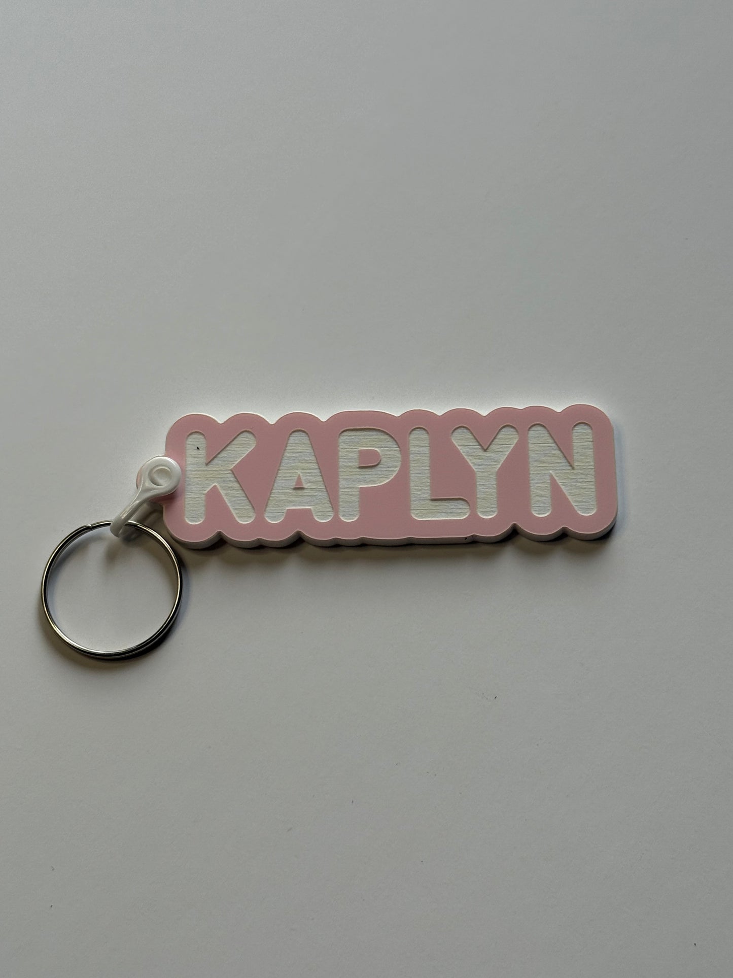 Personalized Name Keychains – Custom Two-Tone Acrylic