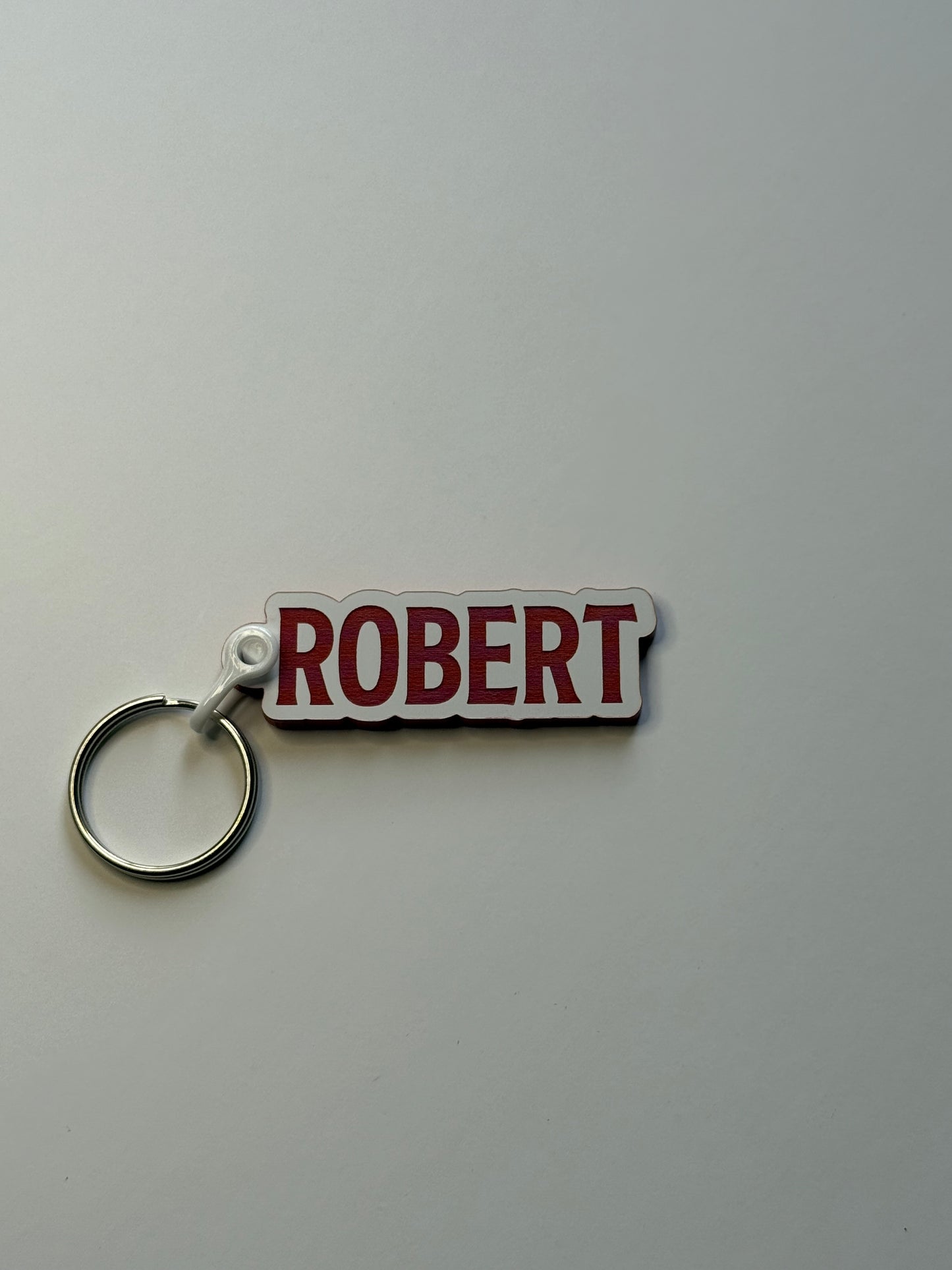 Personalized Name Keychains – Custom Two-Tone Acrylic