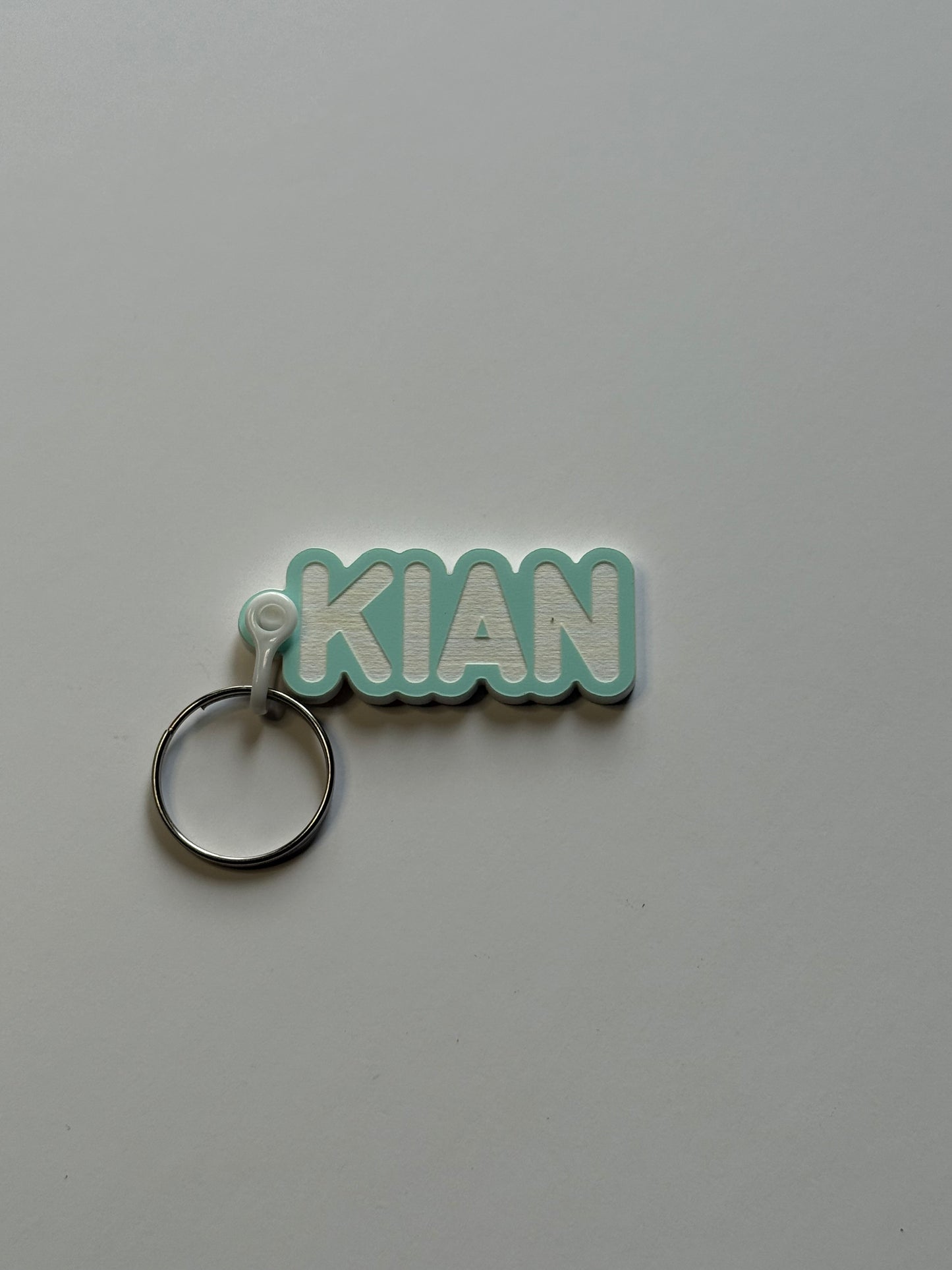 Personalized Name Keychains – Custom Two-Tone Acrylic