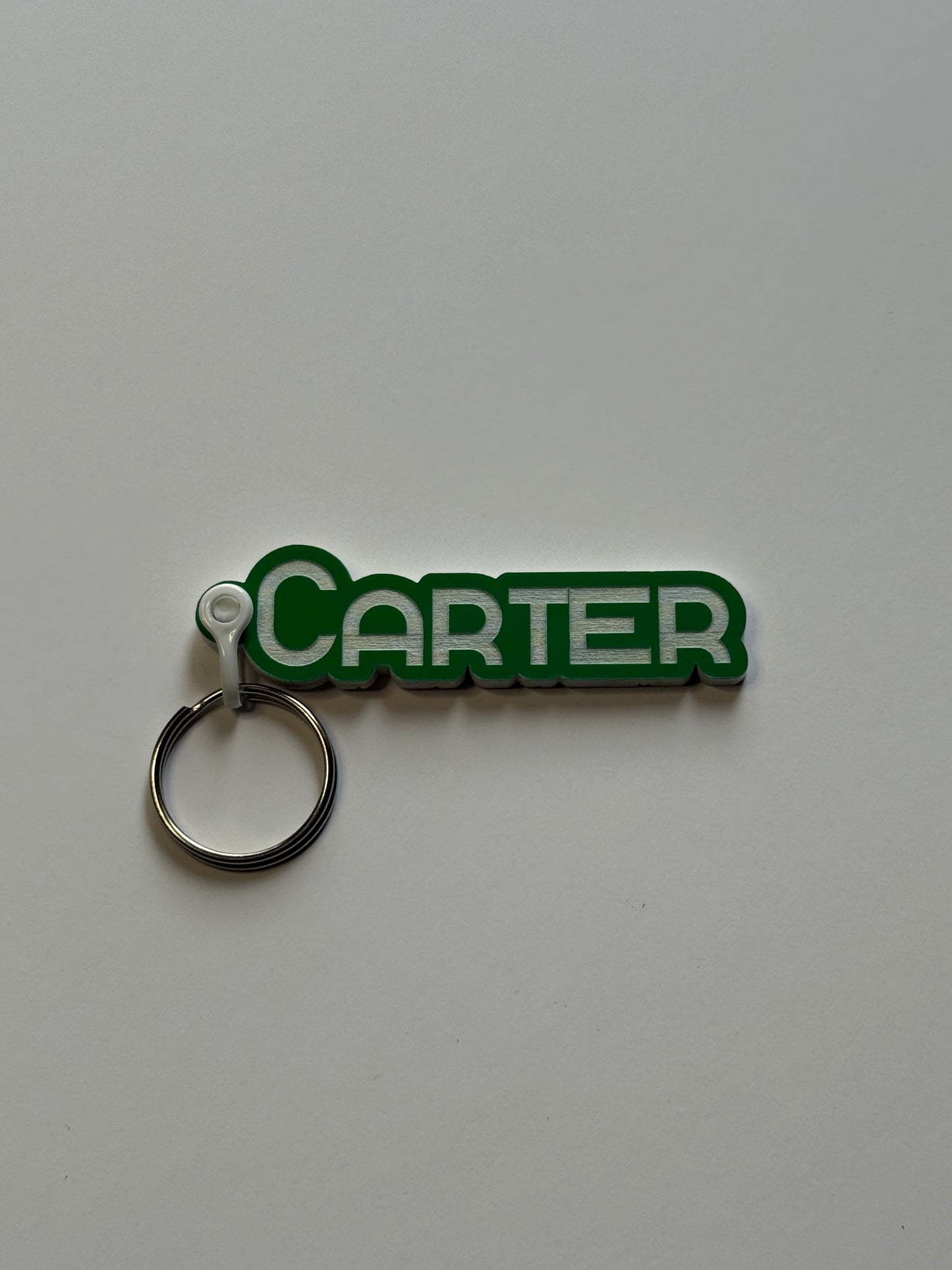 Personalized Name Keychains – Custom Two-Tone Acrylic
