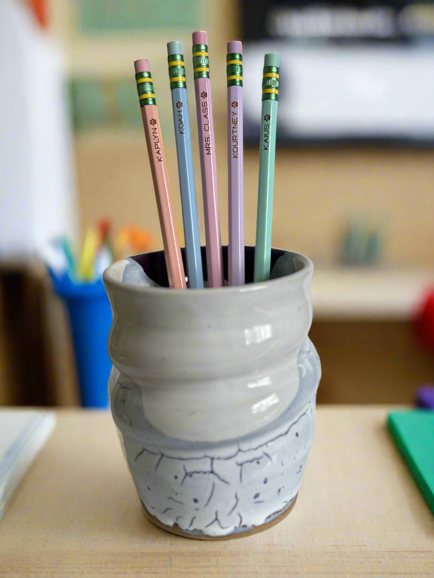 Personalized Pastel Ticonderoga® Pencils – Set of 5 (Name Engraved)