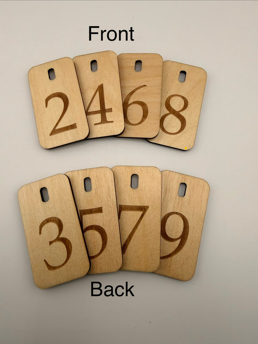 Extra Book Tracker Number Cards