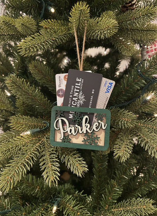 Gift Card Holder Ornament